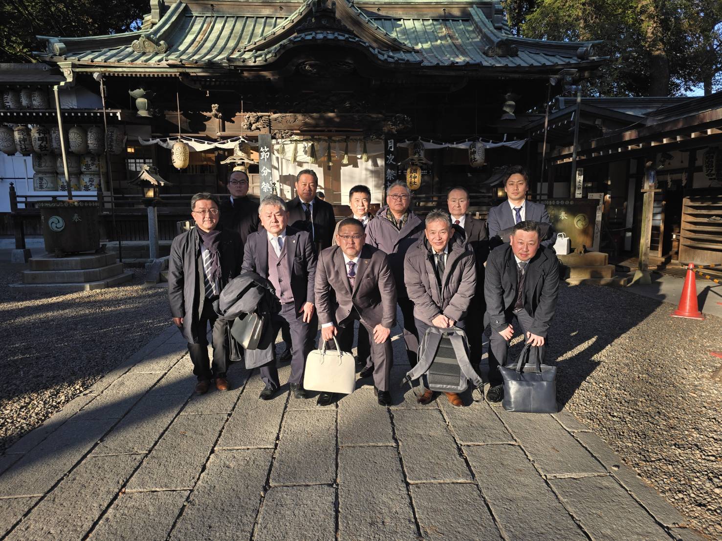 積隆会役員会にて安全祈願を執り行いました